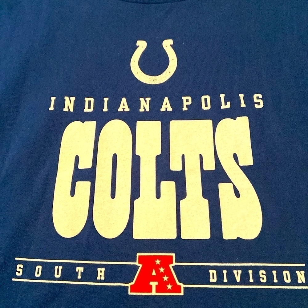 Colts Long Sleeve Tee Shirt Indianapolis NFL Unisex L - Picture 6 of 6